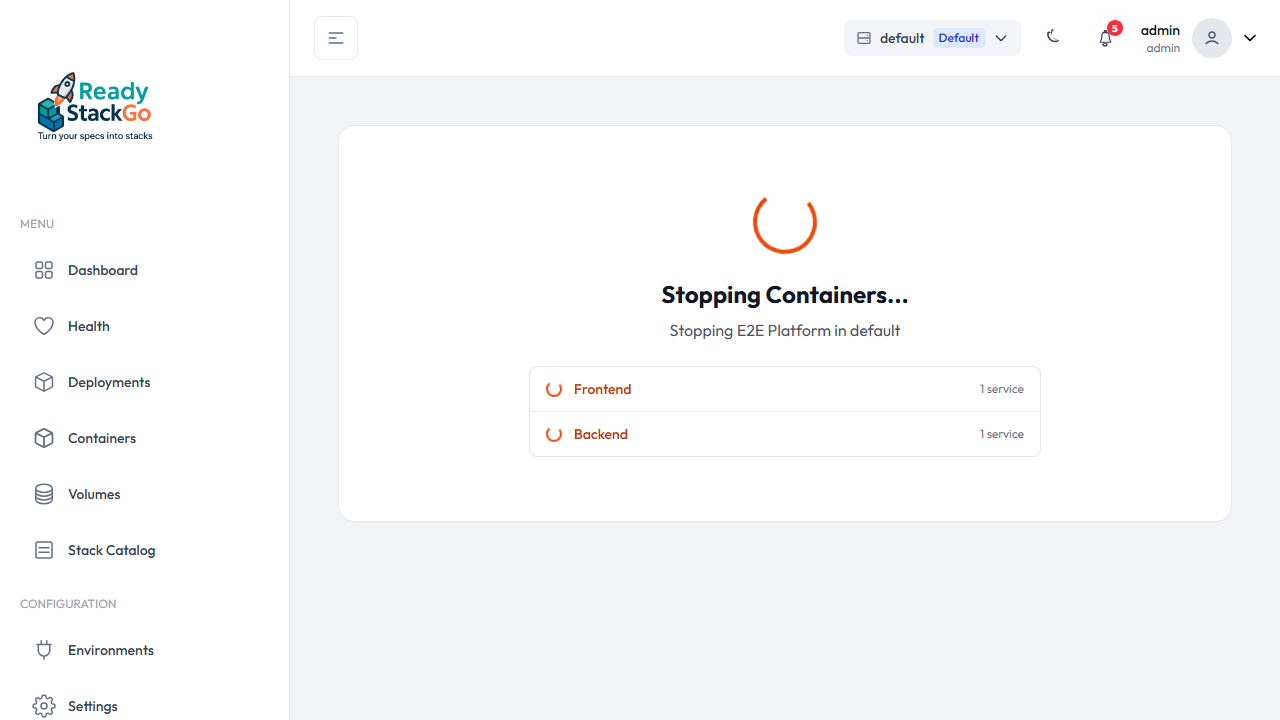 Ladeindikator während Stop-Vorgang